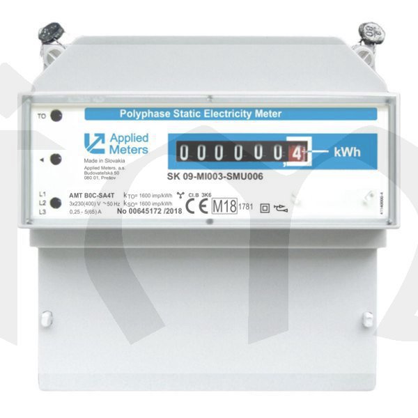 Elektroměr B03-SA4T x/5A nepřímý, CZ úředně ověřený