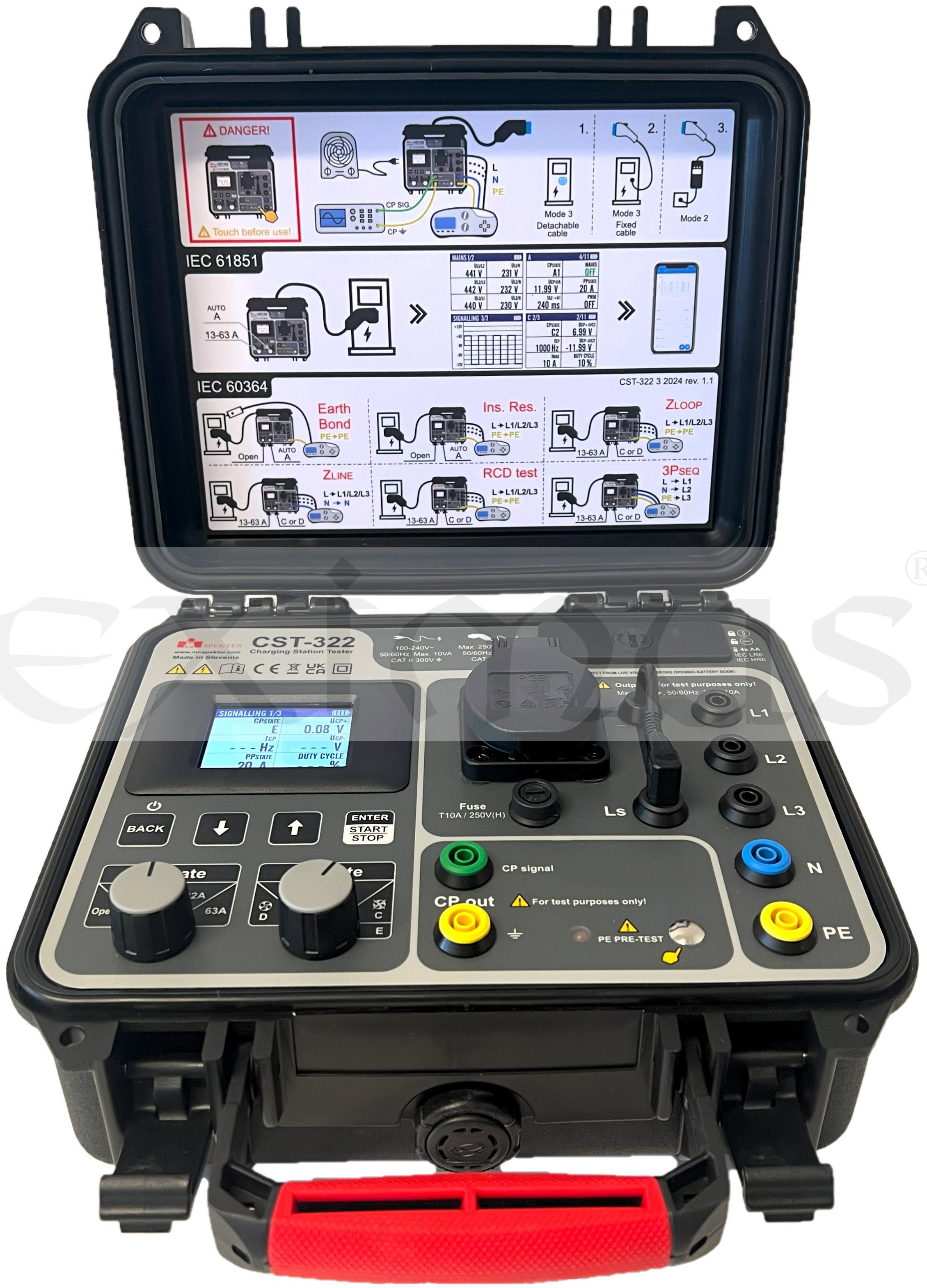 CST322CZ tester dobíjecích stanic